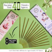 Raajsee Natural Incense Sticks with Insence Holder- Pack of 6 Organic Inscent -120 Insense Sticks, Non Toxic Clean Burning, Boho Gift Set, Sage,Apple Pumpkin,Coconut, Coffee,Rosemary Patchouli - Image 4