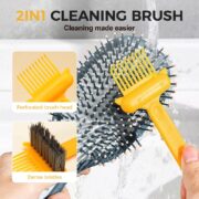 2 In 1 Hair Brush Cleaning Tool, Comb Cleaning Brush, Portable Hair Brush Cleaner Rake (Blue) - Image 3