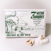 Incienso de Santa Fe - 7 Scent Sampler Natural Wood Incense with Burner, Includes Piñon, Cedar, Juniper, Hickory, Alder, Mesquite, and Fir Balsam (70 Bricks) - Made in The USA - Image 3