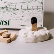 Incienso de Santa Fe - 7 Scent Sampler Natural Wood Incense with Burner, Includes Piñon, Cedar, Juniper, Hickory, Alder, Mesquite, and Fir Balsam (70 Bricks) - Made in The USA - Image 4