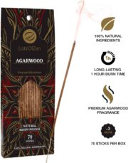 Agarwood Incense Sticks 70 Count – Natural Oud Wood Incense – Long-Burning – Arabic Oudh for Meditation and Relaxation Inspired by Traditional Bakhoor - Image 3