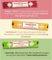 Nag Champa Incense Sticks Variety- Pack (12 Incenses, 140+ Sticks) - Image 4