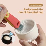 3 in 1 Cup Lid Cleaning Brush, 2025 New Crevice Cleaning Brush for Bottle Gap Tight Spaces, 3 in 1 Multifunctional Cleaning Portable Cup Lid Cleaner with Brush - Image 4