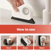 2 in 1 Groove Cleaning Brush Window Track Cleaning Tools, 2024 New Hard Bristle Crevice Cleaning Brush with Hidden Scraper, Shutter Door Window Track Kitchen Cleaning Brushes Kit (2, Orange) - Image 5