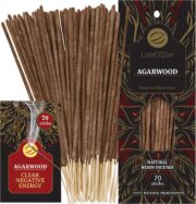 Agarwood Incense Sticks 70 Count – Natural Oud Wood Incense – Long-Burning – Arabic Oudh for Meditation and Relaxation Inspired by Traditional Bakhoor - Image 2