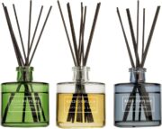 Bellevue Reed Diffuser Set, Three 6 fl oz Glass Filled Diffuser, Highly Concentrated Fragrances with Essential Oils, Home Fragrance (Island Citrus, Driftwood Sand, Blue Linens) - Image 2