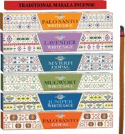 Cleansing Incense Sticks Variety Pack - 6 Masala Incenses - White Sage, Lavender, Myrrh, Copal Mexico & Palo Santo Incense Sticks | Inciensos para Sacar Malas Energias - Image 2