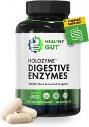 Healthy Gut HoloZyme Max Strength Digestive Enzymes | FODMAP-Friendly Formula Prevents Bloating, Gas, & Indigestion w/Protease, Amylase, Lipase, Lactase, and More | 90 Servings - Image 2