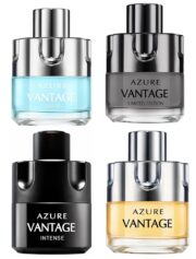 Men's Cologne Gift Set 4 Pack Azure Vantage Series - 3.4 Fl Oz Each | Vanilla Bourbon, Leather & Amber Floral Fragrance | Luxury Eau de Toilette Quartet - Image 2