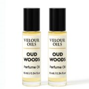 Velour Oils Oud Woods Perfume Oil | 2-Pack – Long Lasting Alcohol-Free Fragrance for Men | Warm, Woody & Sensual 10ml Roll-On - Image 2