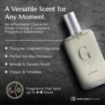 PB ParfumsBelcam G eàu Eau de Toilette Perfume Spray for Men - 3.4 Fl Oz Affordable Long Lasting Cologne, Modern Masculine Scent with Woody Citrus Fragrance Made with Premium Oils for All Day Use - Image 3