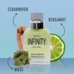 NovoGlow Novo Infinity for Men- 3.4 Fluid Ounce Eau De Parfum Spray for Men - Refreshing Citrusy & Floral Top Notes Smell Fresh All Day Long Lovely Gift Occasions - Image 3