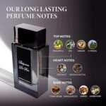 De Noir Eau De Parfum 100ml (3.4 oz) - Long-Lasting Fragrance For Men Premium Oil-Based Pineapple Cologne With Coconut Luxury Arabian Perfume EDP - Image 2
