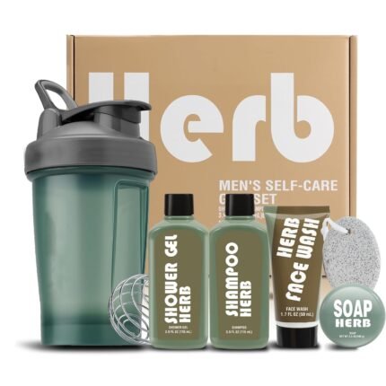 Gifts For Men 6 Pcs Herbal Mens Gift Set, Birthday Gift Set for Men
