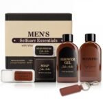 Gifts for Men 6 Pcs Cedar & Sandal Mens Gift Set, Birthday Gift Set for Men