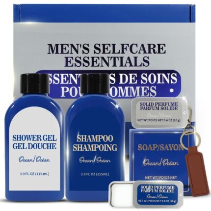 Gifts for Men 6 Pcs Ocean Scent Mens Gift Set, Birthday Gift Set for Men
