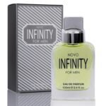 NovoGlow Novo Infinity for Men- 3.4 Fluid Ounce Eau De Parfum Spray for Men – Refreshing Citrusy & Floral Top Notes Smell Fresh All Day Long Lovely Gift Occasions