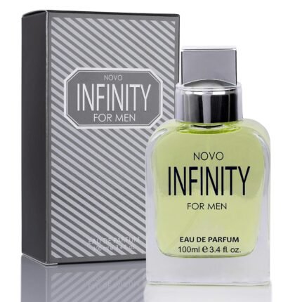 NovoGlow Novo Infinity for Men- 3.4 Fluid Ounce Eau De Parfum Spray for Men – Refreshing Citrusy & Floral Top Notes Smell Fresh All Day Long Lovely Gift Occasions
