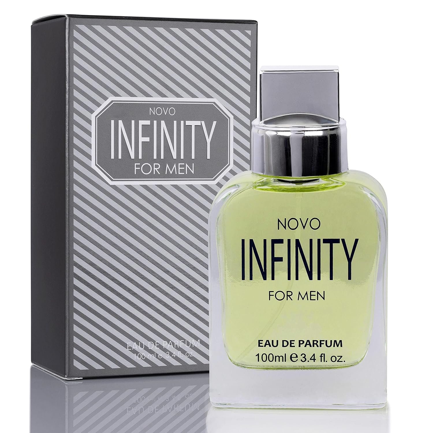 NovoGlow Novo Infinity for Men- 3.4 Fluid Ounce Eau De Parfum Spray for Men – Refreshing Citrusy & Floral Top Notes Smell Fresh All Day Long Lovely Gift Occasions NovoGlow Novo Infinity for Men- 3.4 Fluid Ounce Eau De Parfum Spray for Men – Refreshing Citrusy & Floral Top Notes Smell Fresh All Day Long Lovely Gift Occasions