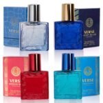 NovoGlow Verse Mini 4-Piece Fragrance Gift Set for Men – Aromatic, Floral, Oriental & Woody Notes – Individually Boxed – Travel Size – 25ml Eau De Parfum