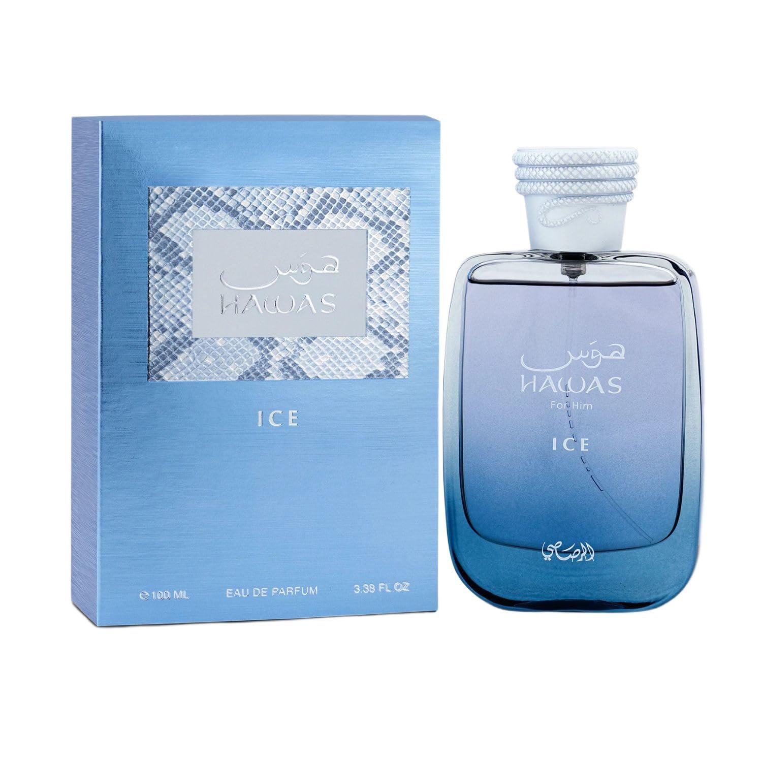 RASASI Hawas Ice for Men Eau de Parfum, 100ml(3.38 Oz), Premium Arabian Fragrance RASASI Hawas Ice for Men Eau de Parfum, 100ml(3.38 Oz), Premium Arabian Fragrance