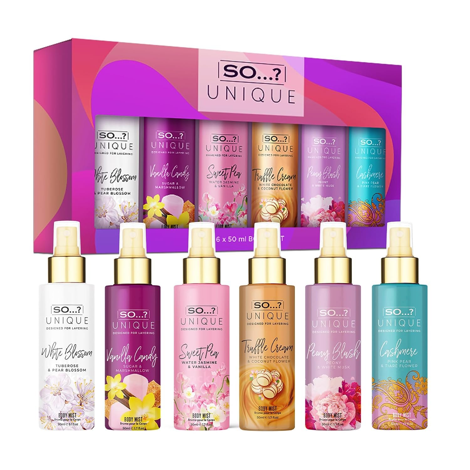 So…?…? Unique Body Mist Set, 6 pcs So…?…? Unique Body Mist Set, 6 pcs