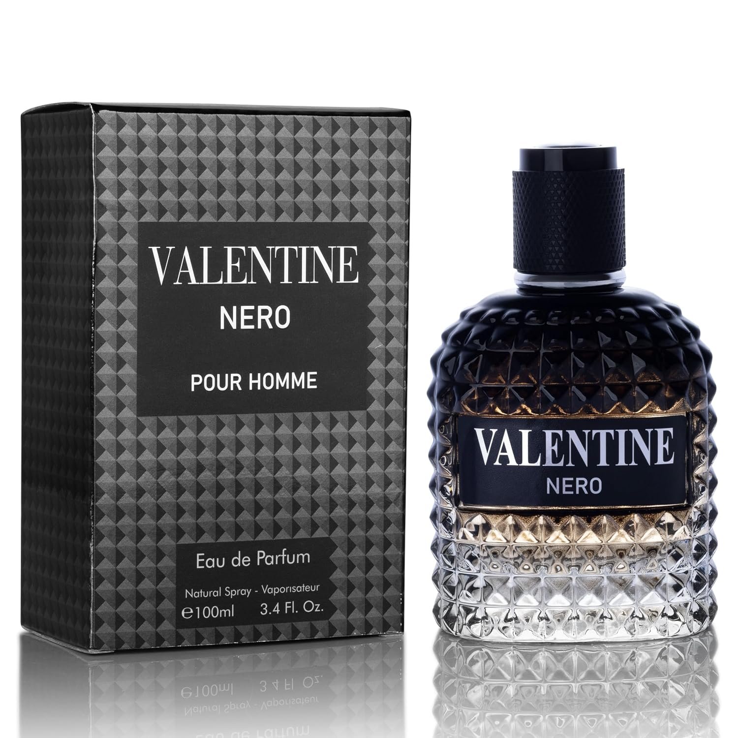 Valentine Nero for Men, Woody Aromatic Cologne, 3.4 fl oz Valentine Nero for Men, Woody Aromatic Cologne, 3.4 fl oz