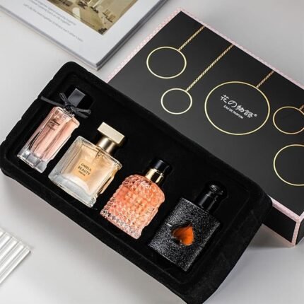 Women’s Perfume Set: 4 Floral and Fruity Fragrances in a Gift Box, 105(25ml x3 +30ml) ml Total (3.5oz). Perfect for Gifting or Personal use, Elegant and Timeless Scents for any Accasions