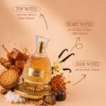 Nusuk Falak Extrait De Parfum Unisex Long Lasting Perfume Caramel, Vanilla & Praline Fragrance Warm Gourmand Scent Elegant Spray Glass Bottle 100ml - Image 3
