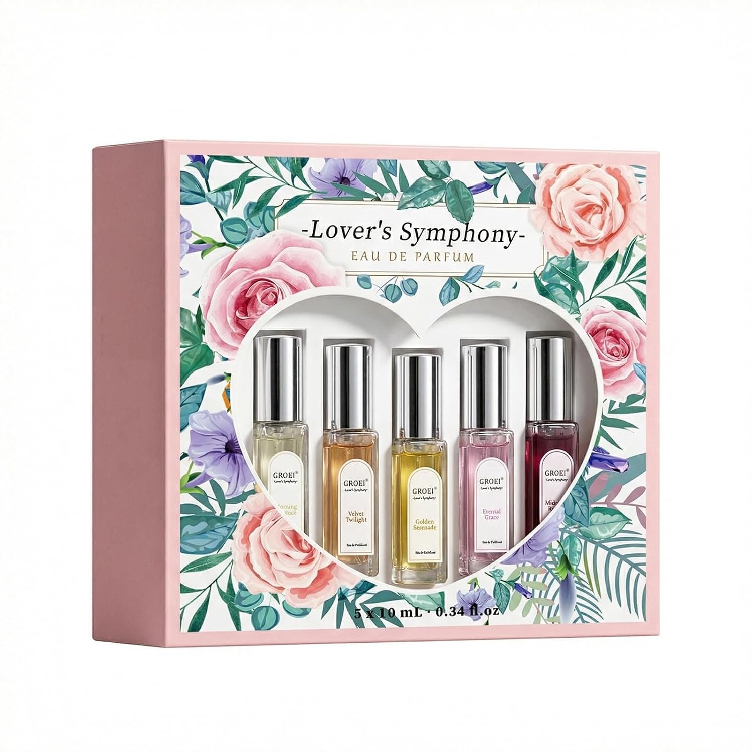 5-Piece Lover’s Symphony Eau de Parfum Set – Floral & Fruity Perfume 5-Piece Lover’s Symphony Eau de Parfum Set – Floral & Fruity Perfume