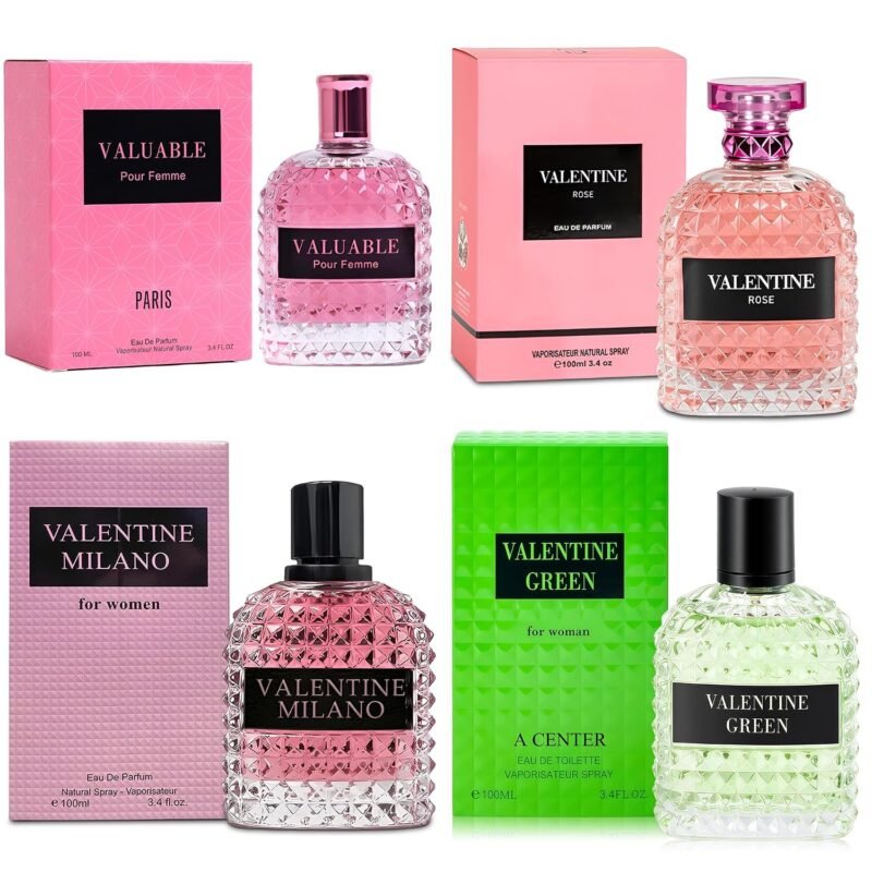 A CENTER 4PCS Perfume Set for Women – Floral Fragrance Gift Set