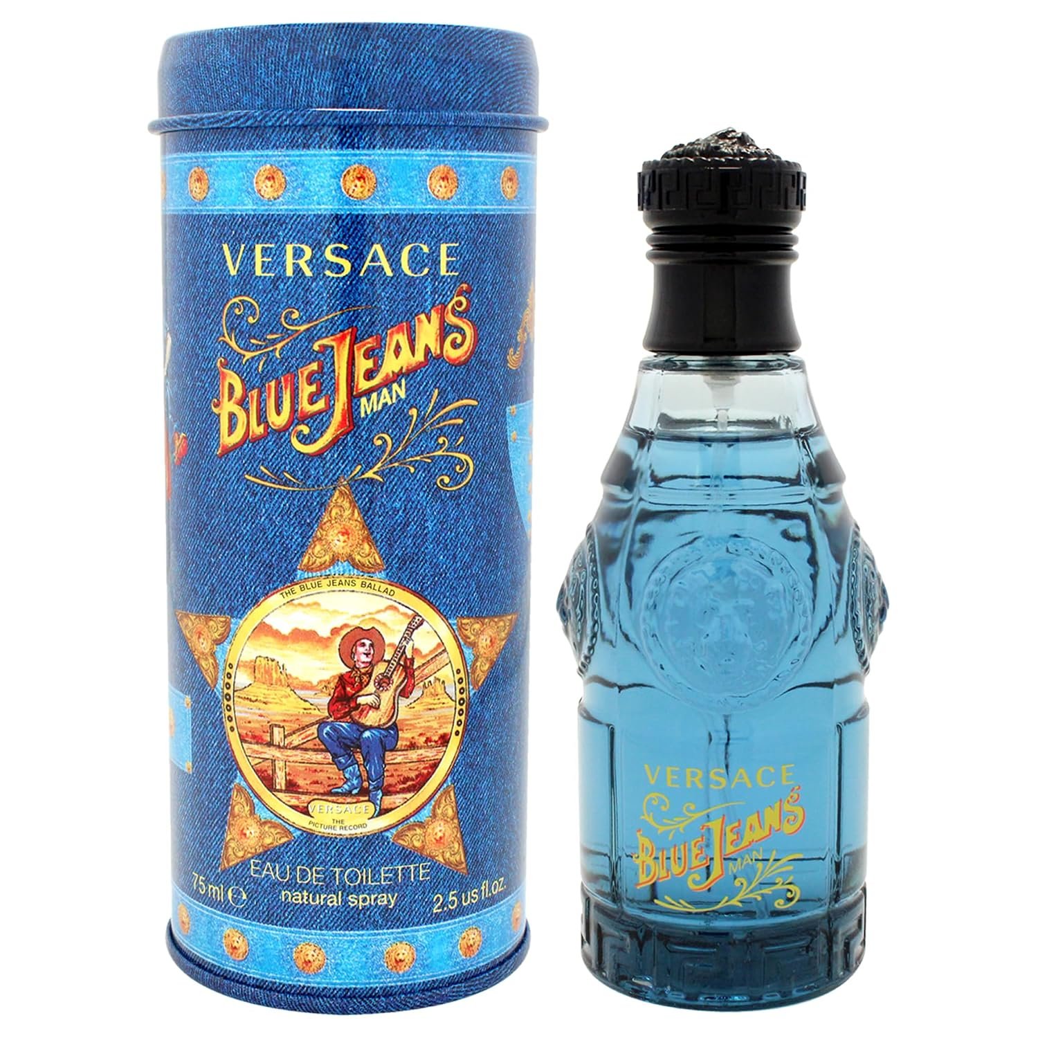 Blue Jeans By Gianni Versace For Men, Eau De Toilette Spray 2.5-Ounces Blue Jeans By Gianni Versace For Men, Eau De Toilette Spray 2.5-Ounces