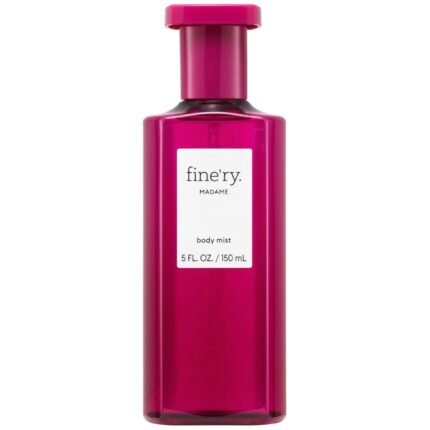 Fine’ry Fruity Floral Elegant Madame Hair + Body Fragrance Mist Spray for Women with Crème de Cassis, Velvet Orris & Patchouli​, Long-Lasting, Vegan & Cruelty-Free, Girls Gift for Her (5 Fl Oz)