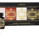 Lattafa Bade’e Al Oud Collection – 5 × 5 ml Eau de Parfum Gift Set for Unisex (Honor & Glory + Sublime + Amethyst + Oud for Glory + Noble Blush)