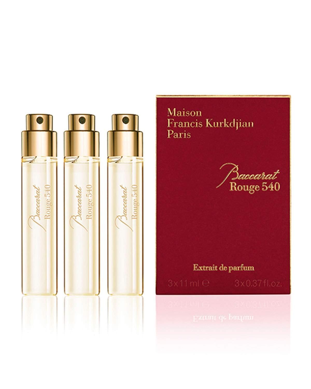 Maison Francis Kurkdjian MFK Baccarat Rouge 540 Extrait, 0.37 Fl Oz, Set of 3 Maison Francis Kurkdjian MFK Baccarat Rouge 540 Extrait, 0.37 Fl Oz, Set of 3