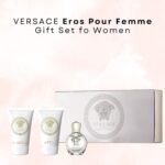 Versace Eros Pour Femme Perfume for Women Travel Mini Gift Set- EDP, Shower Gel, Body Lotion - Image 2