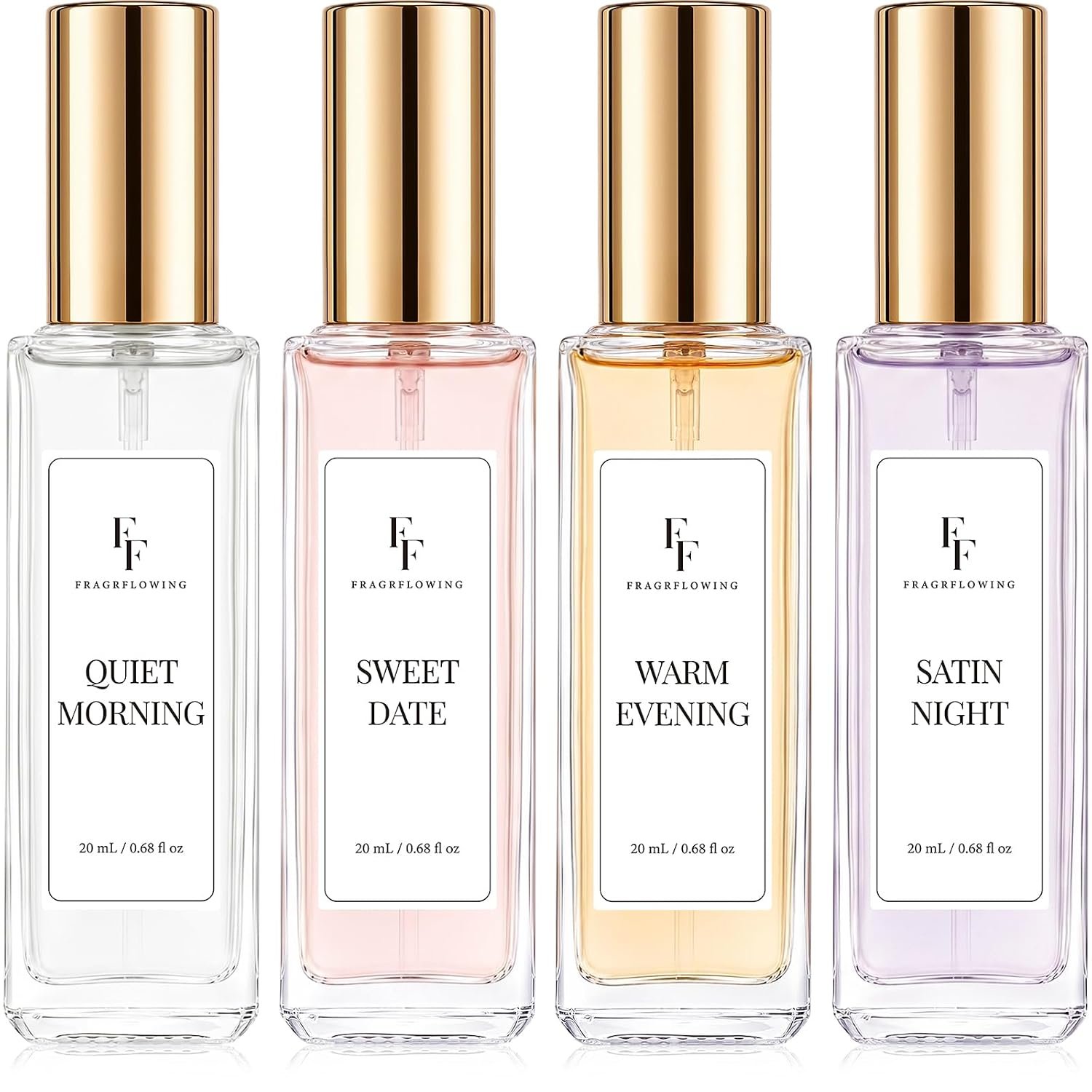 Women’s Perfume Gift Set, 4x20ml Long-Lasting Mini Fragrance for Her & Moms Women’s Perfume Gift Set, 4x20ml Long-Lasting Mini Fragrance for Her & Moms